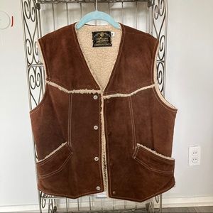 Vintage Genuine Leather Suede Vest